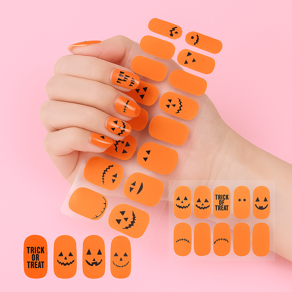 Hexed Charm Halloween Gel Nail Stickers