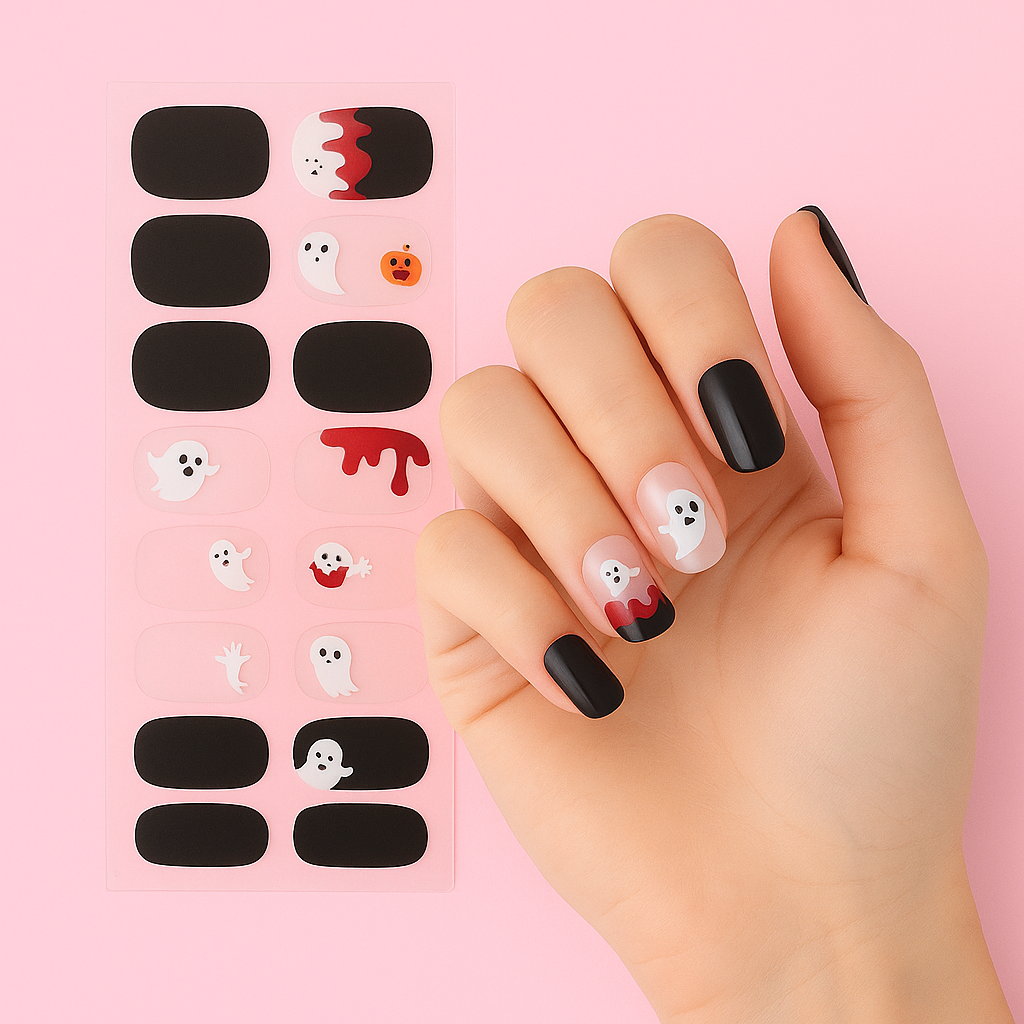 Hexed Charm Halloween Gel Nail Stickers