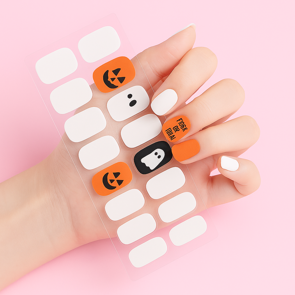 Hexed Charm Halloween Gel Nail Stickers